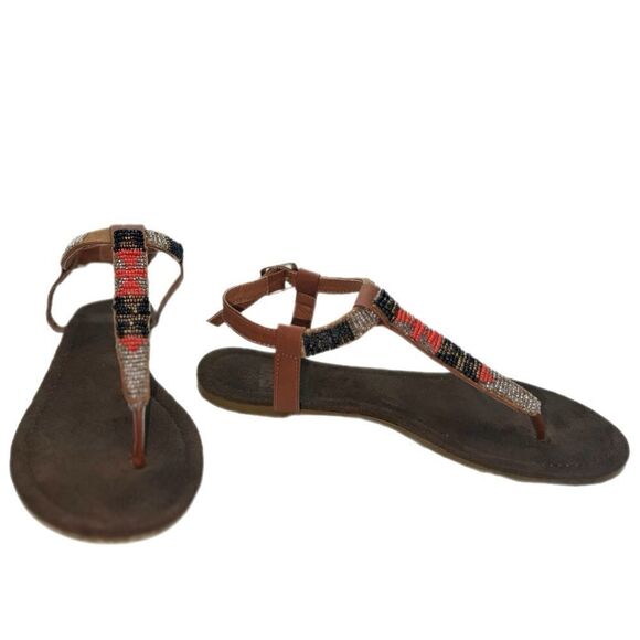 Muk Luks Beaded Sandals - Picture 2 of 10